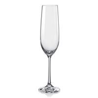 Dartington Champagne Flutes Set of Six Dishwasher Safe Crystal Height 24cm 190ml