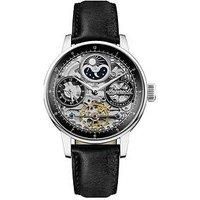 Ingersoll The Jazz Mens Automatic Watch I07701 with a Black Dial and a Black Genuine Leather Band