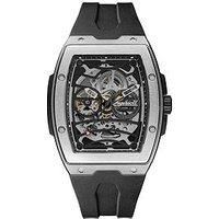 Ingersoll 1892 The Challenger Automatic Mens Watch with Black/Silver Dial and Black PU Plastic Strap I12301