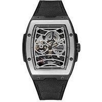 Ingersoll 1892 The Challenger Automatic Mens Watch Silver Dial And Black Pu/Alcantara Strap