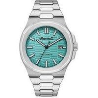 Ingersoll 1892 The Catalina Automatic Mens Watch Turquoise Dial And Stainless Steel Bracelet