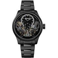Ingersoll The Naismith Mens 46mm Automatic Watch with Black Dial and IP Gun Stainless Steel Bracelet I16102