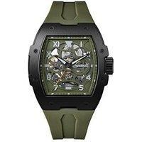 Ingersoll Ingersoll 1892 The Play Automatic Mens Watch With Green Skeleton Dial And Green Pu Strap - I15303