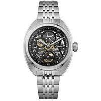 Ingersoll Ingersoll 1892 The Wrangler Automatic Mens Watch With Black Skeleton Dial And Silver Stainless Steel Bracelet - I16901