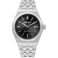 Ingersoll Ingersoll 1892 The Rider Automatic Mens Watch With Black Dial And Silver Stainless Steel Bracelet - I16801