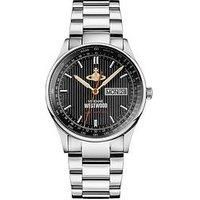 Vivienne Westwood Cranbourne Black Dial Stainless Steel Men’s Watch VV207BKSL