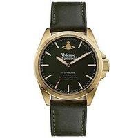 Vivienne Westwood Mens Camden Green Leather Strap Watch VV063GRGD