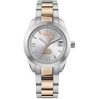 Vivienne Westwood Fenchurch Ladies 28mm Quartz Analogue Display Watch with Silver Dial and Two Tone Bracelet