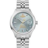 Vivienne Westwood Little Camberwell Quartz Watch With Light Blue Dial And Stainless Steel Bracelet