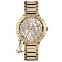 Vivienne Westwood Orb Logomania Quartz With Champagne Dial And Gold Stainless Steel Bracelet