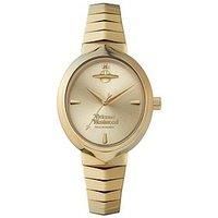 Vivienne Westwood Armour 28mm Ladies Quartz Watch with Champagne Dial and Gold Stainless Steel Bracelet