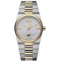 Vivienne Westwood The Hoxton Ladies Quartz Watch Silver White Dial Two Tone Stainless Steel Case And Bracelet