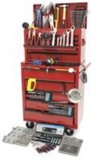 Hilka TK270 271 Piece Tool Kit in Heavy Duty Tool Chest and Cabinet
