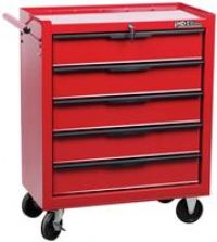 HILKA TOOL TROLLEY CHEST 5 DRAWER RED MOBILE STORAGE ROLL CABINET UNIT CART BOX