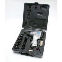 HILKA 17PC 1/2" DRIVE AIR IMPACT WRENCH RATCHET COMPRESSOR TOOL & SOCKETS NEW