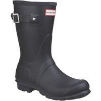 Hunter Original Short Wellies Black Womens Rainboots