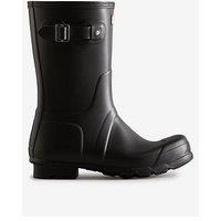HUNTER Mens Original Short Wellies Boots Black 8 UK