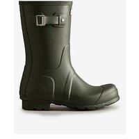 Hunter Unisex Short Rain Boot, Dark Olive, 12 UK