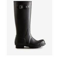 HUNTER Men's Rain Boot, Black Black, 11 UK