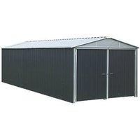 Yardmaster the NO.1 Apex Roof Metal Garage - Model T 10x17 - Colour Anthracite