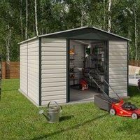 859 Returned Yardmaster Shiplap Metal Shed - Maximum External Size 9'11"x 12'4"