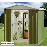 6'8 x 7'2 Yardmaster 67GEYZ Green Metal Shed (2.02m x 2.17m)