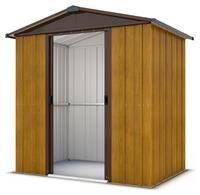 844 Returned Yardmaster Apex Metal Garden Shed - Maximum Ext Size 6'8"x 4' 6"