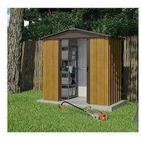 6x4.5ft Wood Effect Shed (includes Steel Floor Frame kit)