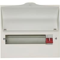 Wylex Main Switch Consumer Unit 11 Way 100A in White