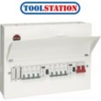 Wylex Metal Dual Type A RCD Consumer Unit + 8 MCBs 10 Way