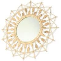 Desser Boho Round Rattan Mirror In Natural