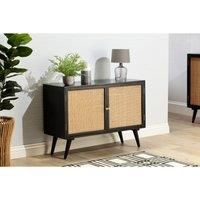 Desser Manhattan 2 Door Rattan Sideboard In Black