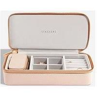 Stackers Blush Pink Large & Petite Travel Jewellery Box