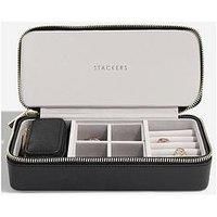 Stackers Black Large & Petite Travel Jewellery Box