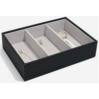Stackers Black Classic Medium Jewellery Box Watch/Accessories Layer