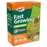 Doff Fast Growing Easy Use Grass Lawn Seed, Procoat, Lush Green Up To 20m2, 500g