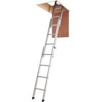 LOFT ACCESS LADDER | YOUNGMAN EASIWAY 313340 | 3 SECTION ALUMINIUM LOFT LADDER