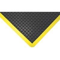 COBA Europe Bubblemat Anti-Fatigue Floor Mat Black / Yellow 1.2 x 0.9m (104FV)