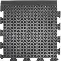 COBA Europe Bubblemat Connect Anti-Fatigue Floor End Mat Black 0.5m x 0.5m (621FV)
