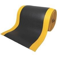 COBA Orthomat Premium Bubble Anti-Fatigue Floor Mat Black / Yellow 18300mm x 900mm x 16mm (803YN)
