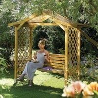Rowlinson Dartmouth Garden Arbour Swing Seat