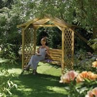 Rowlinson Dartmouth Garden Arbour Swing Seat