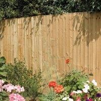 Rowlinson 3pk Vertical Board Panel Pressure Treated Fence - 6x6