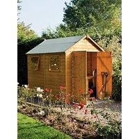 Rowlinson Premier Range 6ft x 8ft Wooden Apex Garden Shed