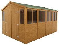 Rowlinson Sheds 9x12 Apex Tongue & groove Wooden Workshop