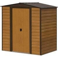 Rowlinson 6 x 5 Woodvale Metal Apex Shed With Floor