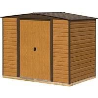 Rowlinson 8 x 6 Woodvale Metal Apex Shed With Floor