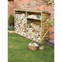 Rowlinson Pressure treated Wooden 7x2 Log store