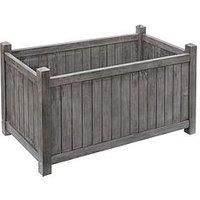 Rowlinson Alderley Rectangular Planter, Grey