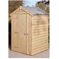 Rowlinson 4x4 Shiplap Apex Shed Single Door
